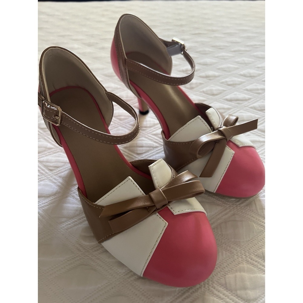 Women's Stiletto Sandals with Ankle‎ Strap, Buckle, Sizes 36,US 6